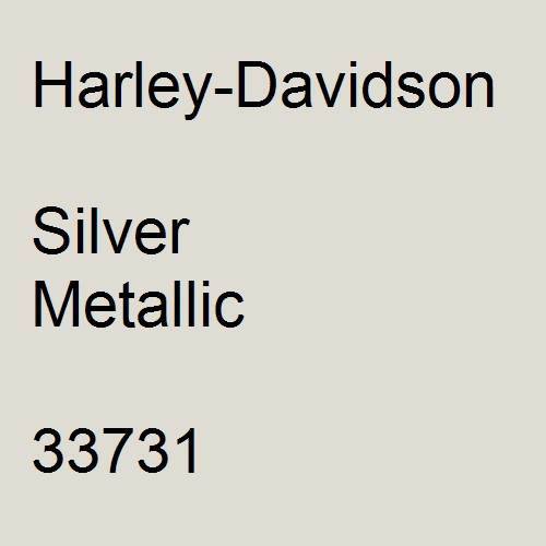 Harley-Davidson, Silver Metallic, 33731.